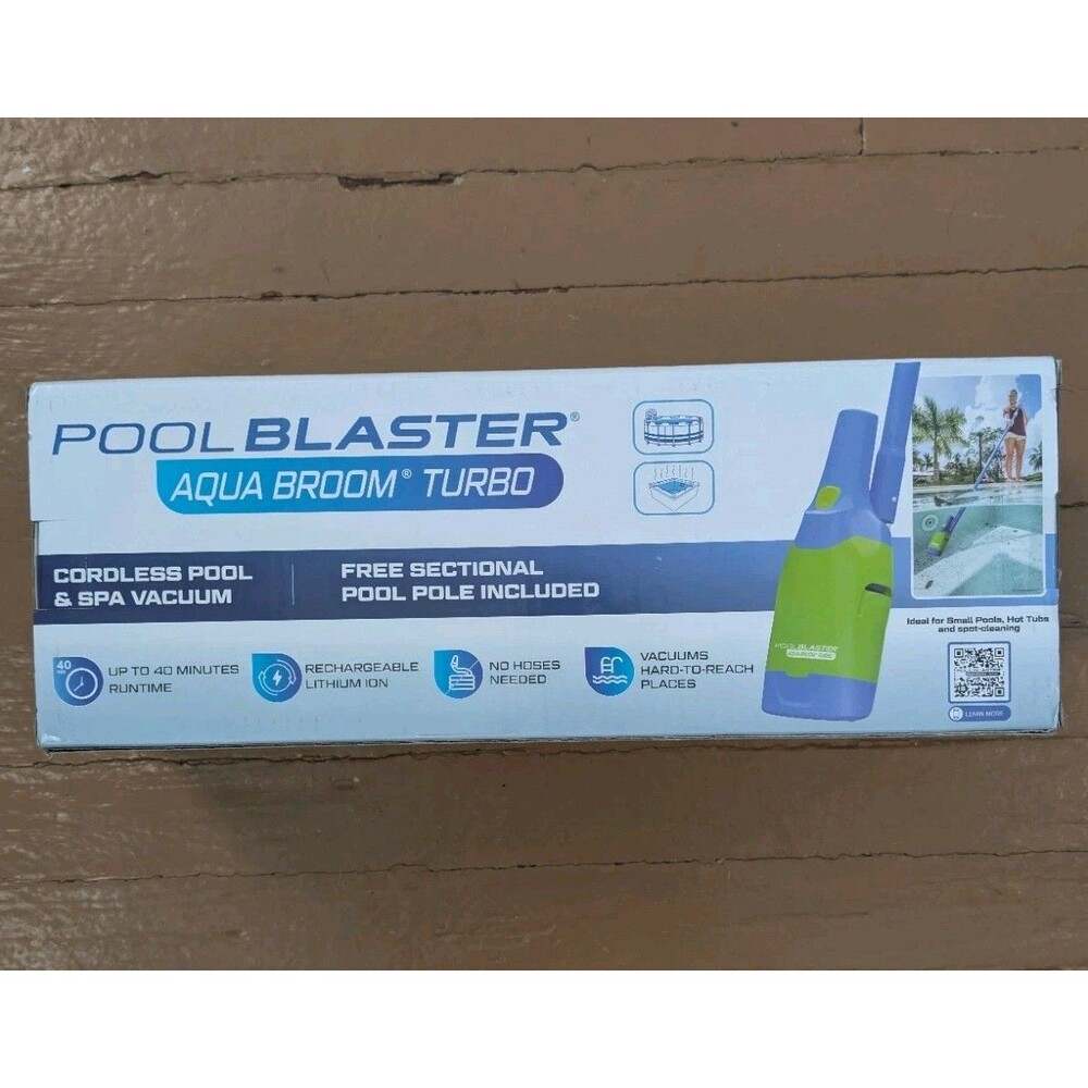 Pool Blaster Aqua Broom Turbo Cordless Rechargeable Pool Spa Vacuum NIB